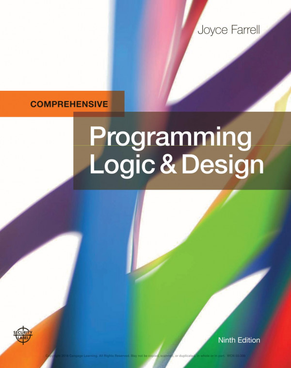 Programming Logic Design Comprehensive 9th Edition 9th Edition Joyce Farrell