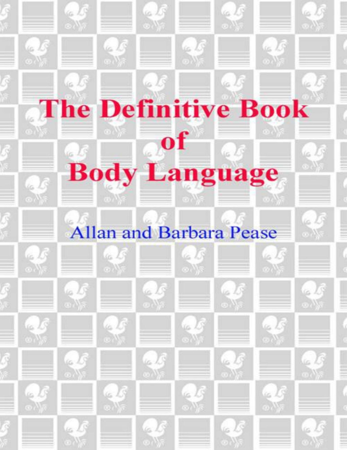 The Definitive Book Of Body Language Barbara Pease Allan Pease