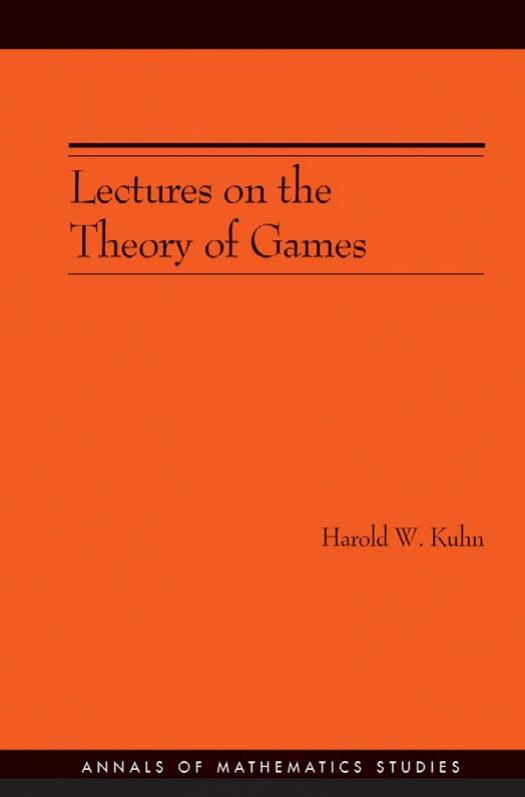 Lectures On The Theory Of Games Harold William Kuhn