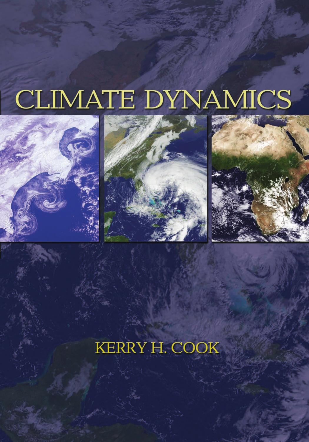 Climate Dynamics Kerry H Cook