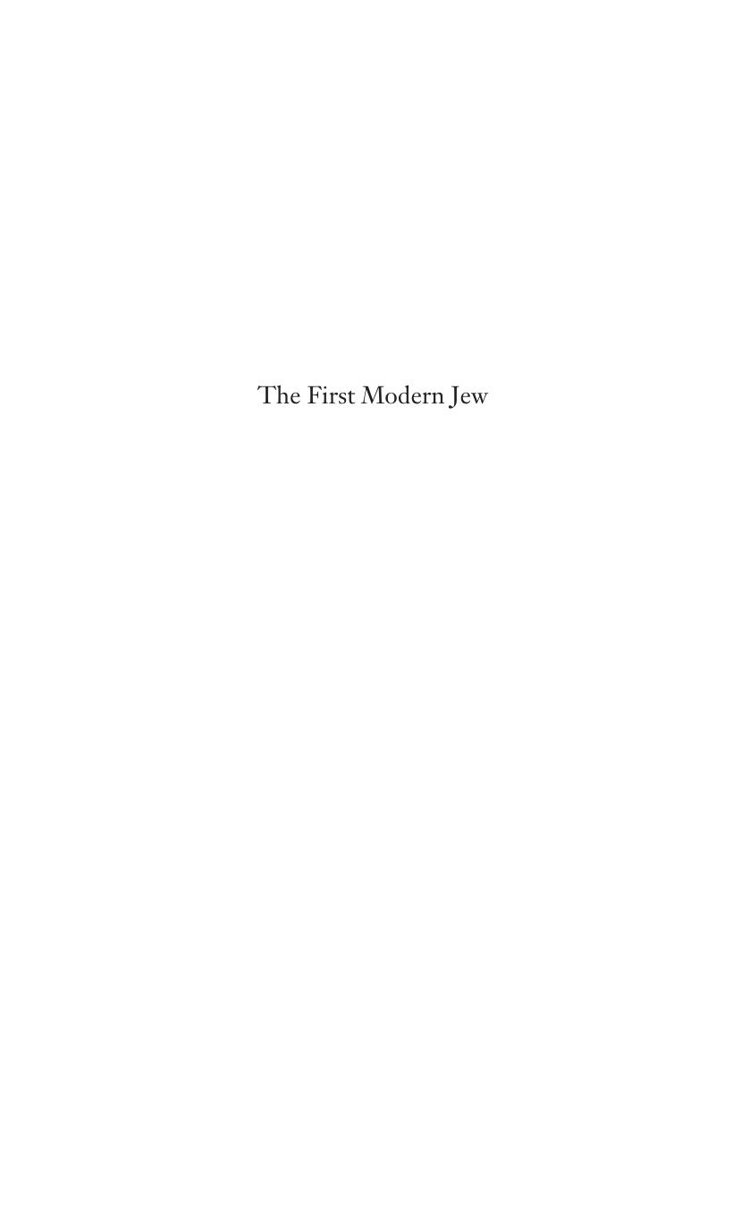 The First Modern Jew Spinoza And The History Of An Image Daniel B Schwartz