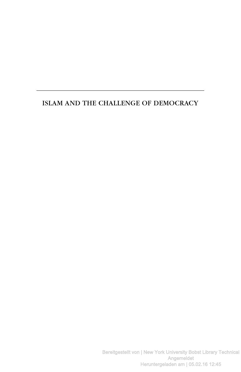 Islam And The Challenge Of Democracy A Boston Review Book Khaled Abou El Fadl