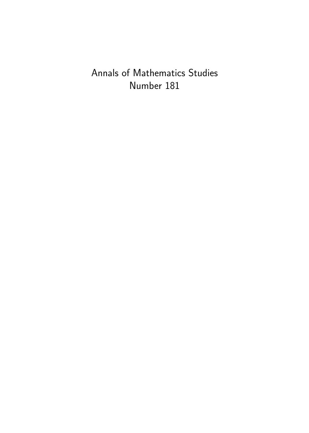 Some Problems Of Unlikely Intersections In Arithmetic And Geometry Am181 Umberto Zannier