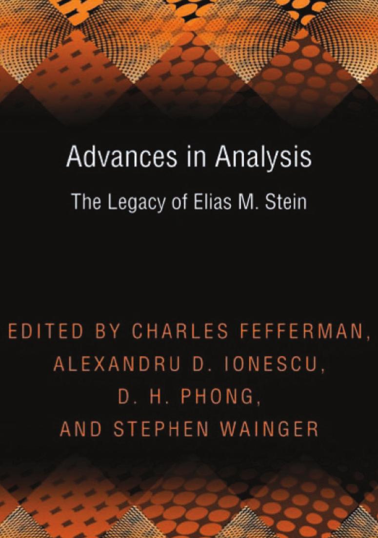 Advances In Analysis The Legacy Of Elias M Stein Pms50 Charles Fefferman Alexandru D Ionescu D H Phong Stephen Wainger