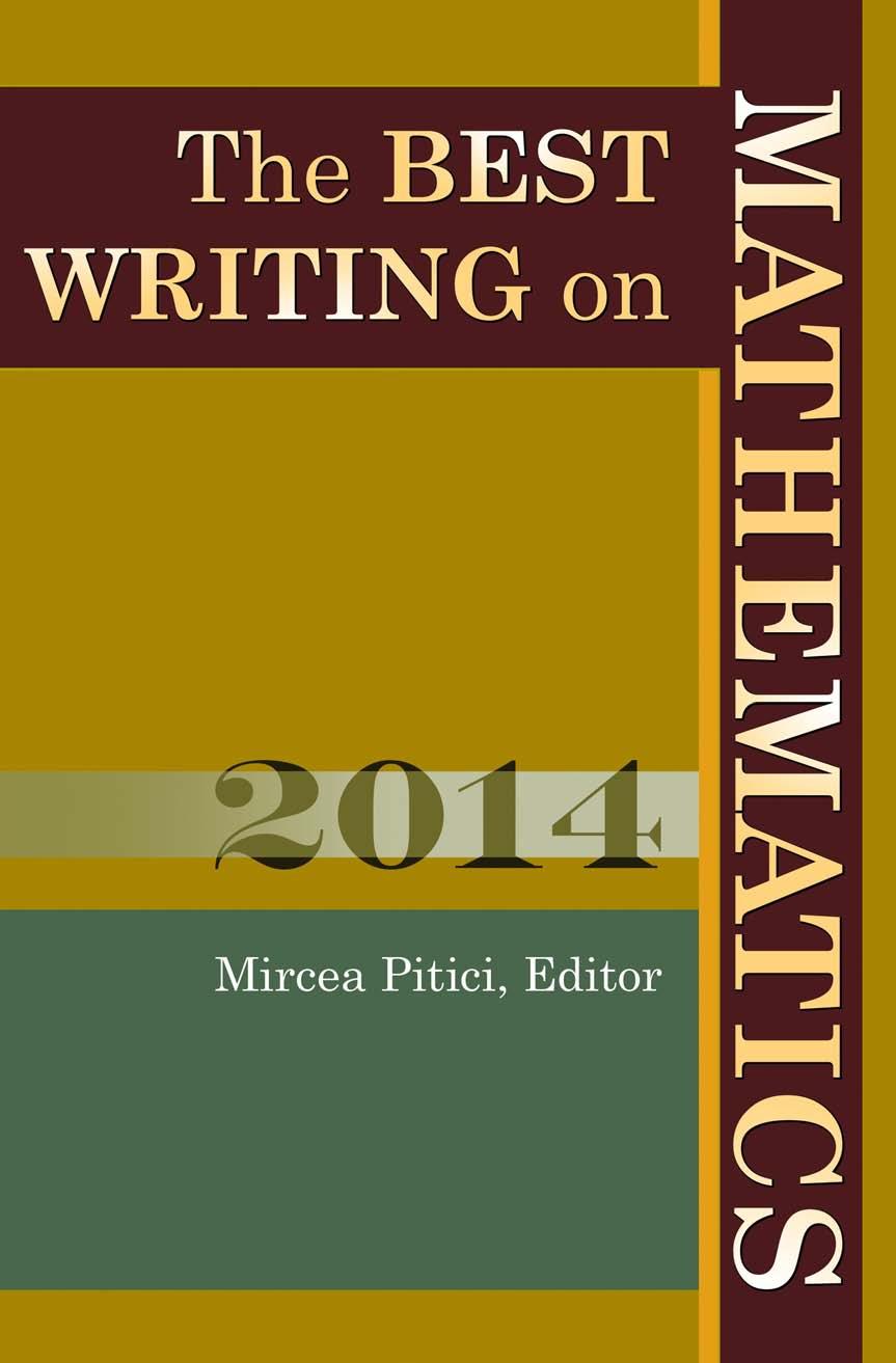 The Best Writing On Mathematics 2014 Mircea Pitici