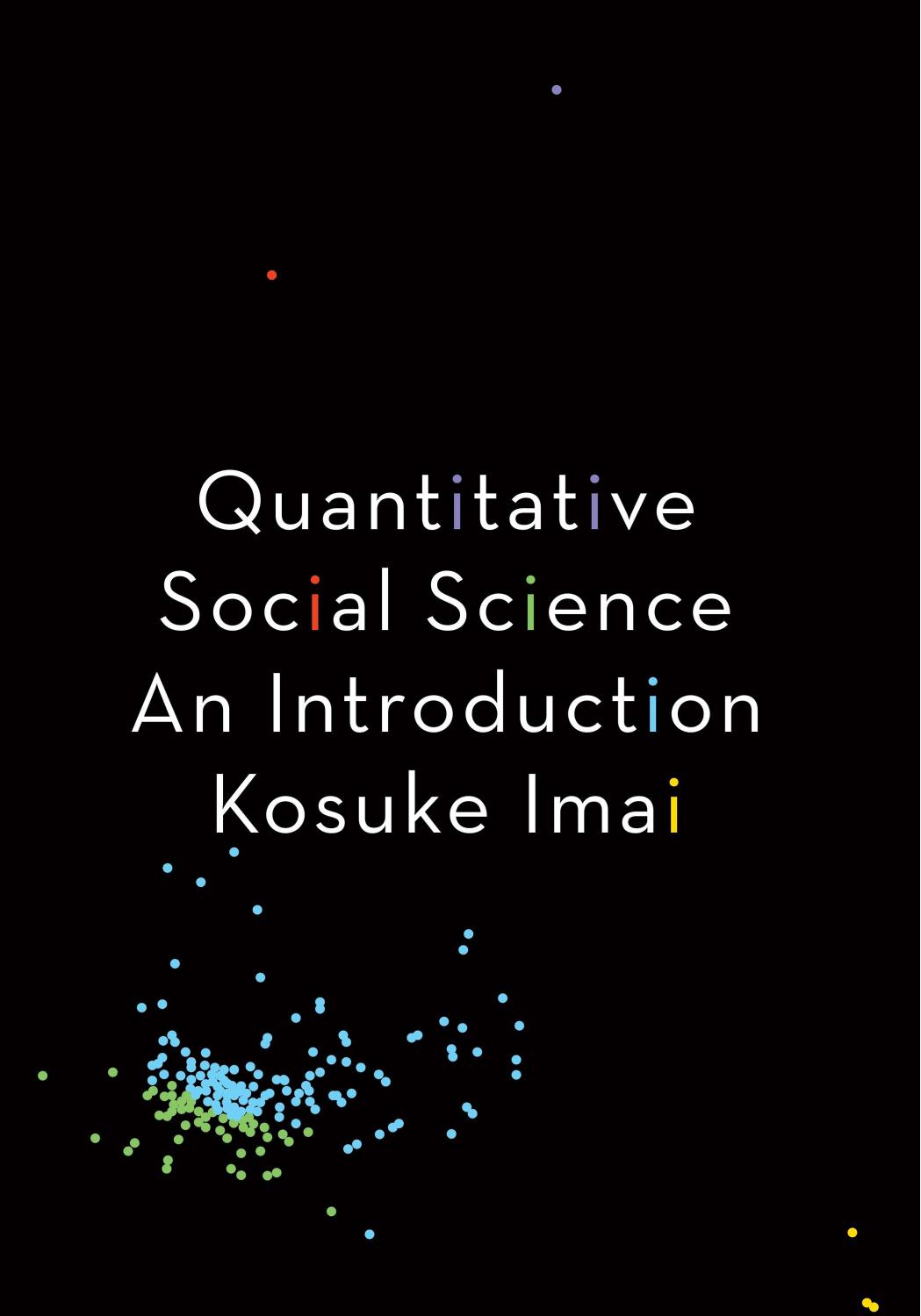 Quantitative Social Science An Introduction Kosuke Imai