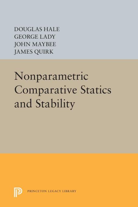 Nonparametric Comparative Statics And Stability Douglas Hale George Lady John Maybee James Quirk