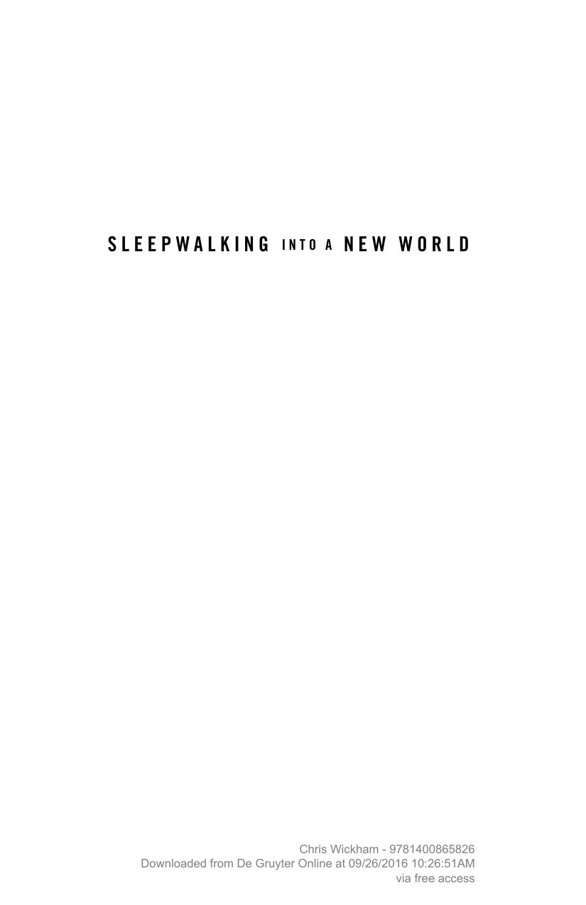 Sleepwalking Into A New World The Emergence Of Italian City Communes In The Twelfth Century Chris Wickham