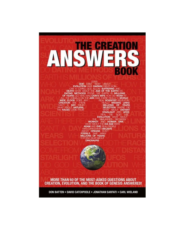 The Creation Answers Book Catchpoole Dr David Wieland Dr Carl Sarfati