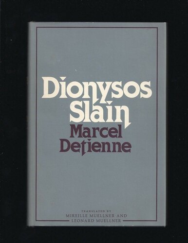 Dionysos Slain Marcel Detienne