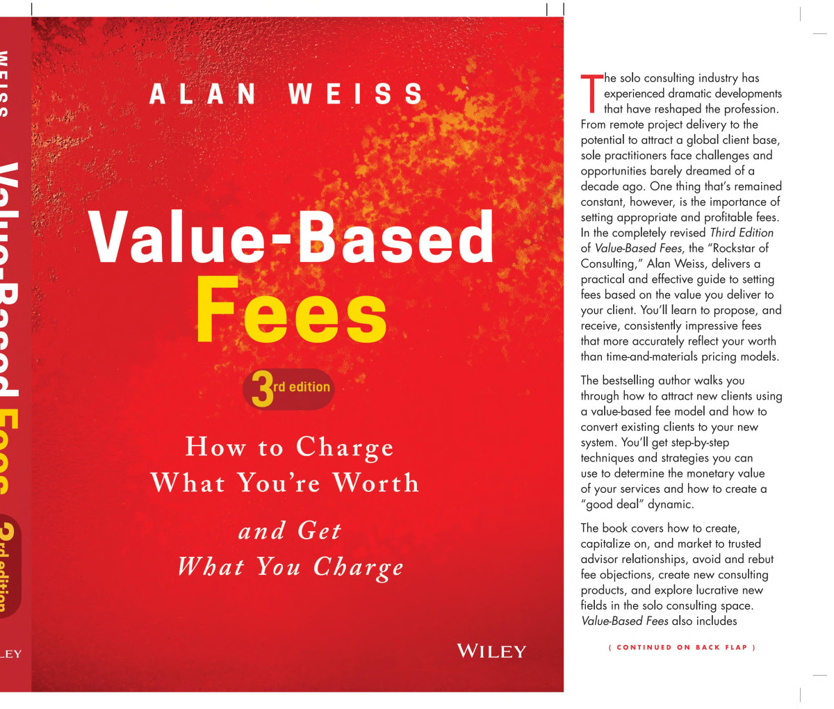 Valuebased Fees How To Charge What Youre Worth And Get What You Charge 3rd Edition Weiss