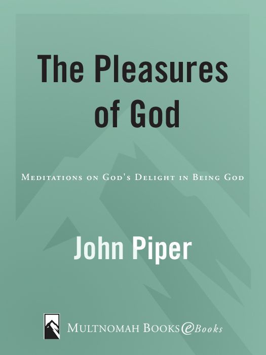 The Pleasures Of God Meditations On Gods Delight In Being God Piper