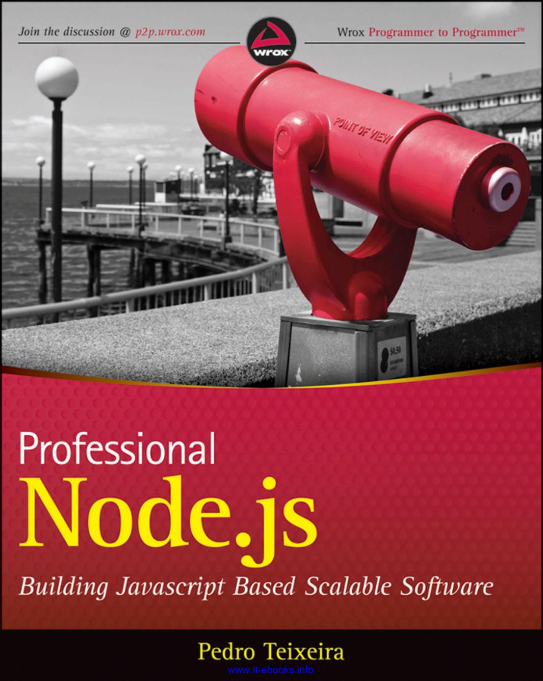Professional Nodejs Building Javascriptbased Scalable Software 1st Edition Pedro Teixeira
