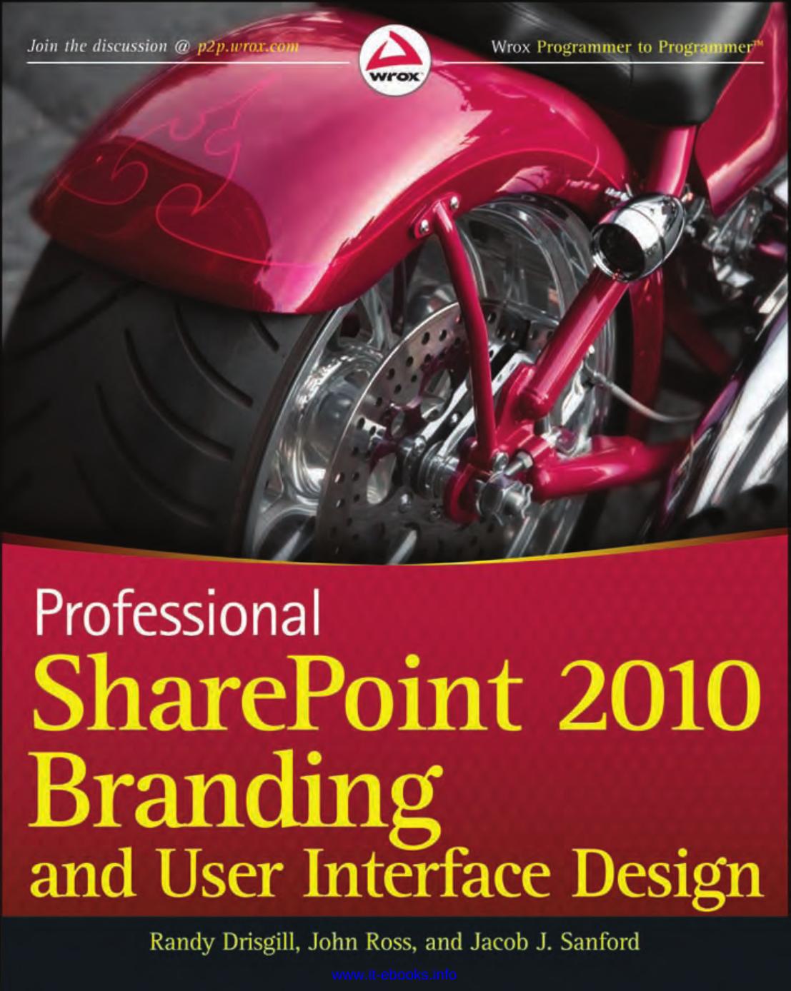 Professional Sharepoint 2010 Branding And User Interface Design Drisgill