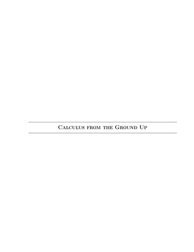 Calculus From The Ground Up Jonathan Bartlett