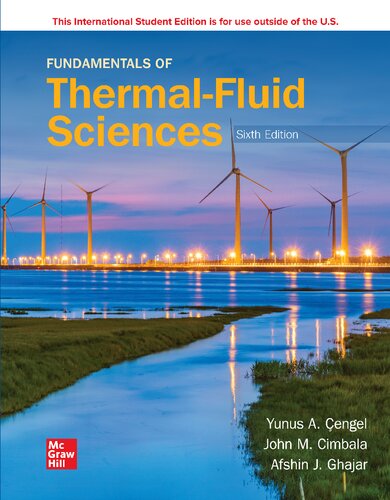 Fundamentals Of Thermalfluid Sciences 6th Edition Yunus A Cengel