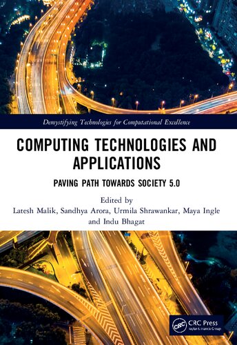 Computing Technologies And Applications Paving Path Towards Society 50 1st Edition Latesh Malik Editor