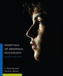 Essentials Of Abnormal Psychology 7th Edition Vincent Mark Durand