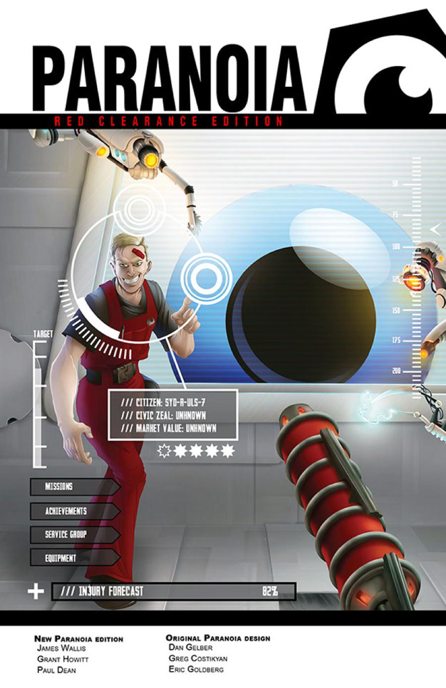 Paranoia Core Starter Set Mgp50000 Red Clearance Edition Mongoose Publishing