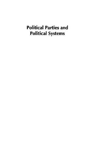 Political Parties And Political Systems The Concept Of Linkage Revisited Andrea Rommele Editor