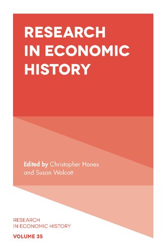 Research In Economic History Susan Wolcott Editor