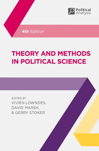 Theory And Methods In Political Science 4th Ed 2018 Vivien Lowndes Editor