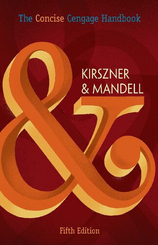 The Concise Cengage Handbook 5th Edition Laurie G Kirszner Stephen R Mandell