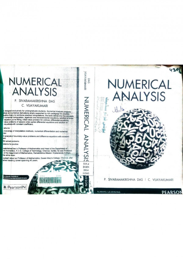 Numerical Analysis First P Sivarnamakrishna Das And C Vijayakumari