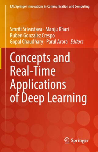 Concepts And Realtime Applications Of Deep Learning 1st Edition Smriti Srivastava