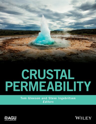 Crustal Permeability Hydrogeologist Tom Gleeson Editor S E Ingebritsen Editor