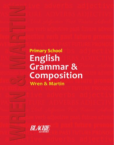 Primary School English Grammar Composition Wren Martin Pc Wren