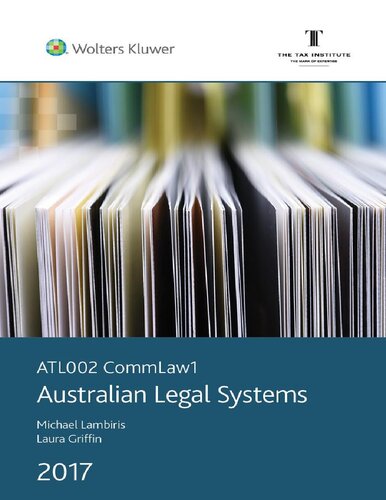 Atl002 Commlaw1 Australian Legal Systems Laura Griffin Michael A Lambiris