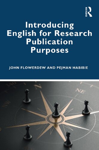 Introducing English For Research Publication Purposes 1st Edition John Flowerdew Pejman Habibie
