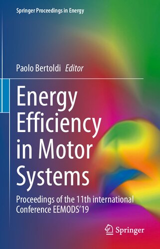 Energy Efficiency In Motor Systems Proceedings Of The 11th International Conference Eemods19 1st Edition Paolo Bertoldi
