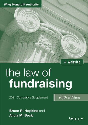 The Law Of Fundraising 2021 Cumulative Supplement 5th Edition Hopkins