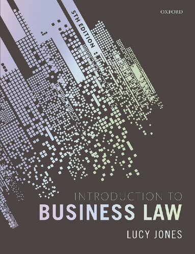 Introduction To Business Law 5th Edition 5th Edition Jones Lucy