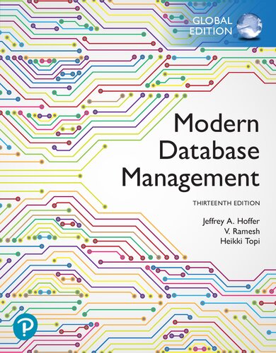 Modern Database Management 13th Edition Global Edition 13th Edition Hoffer