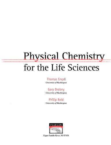 Physical Chemistry For The Life Sciences Thomas Engel Gary Drobny