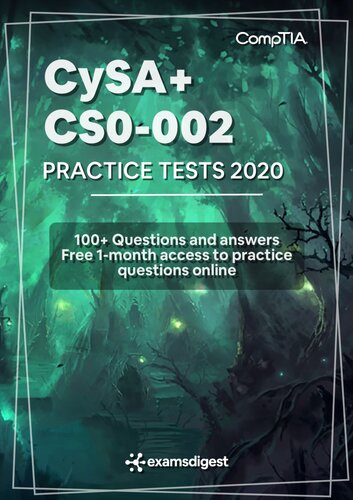 Comptia Cysa Cs0002 Practice Exam Questions 2021 Fully Updated 100 Practice Questions And Free Onemonth Unlimited Access On Examsdigestcom Nikolaos Gorgotsias