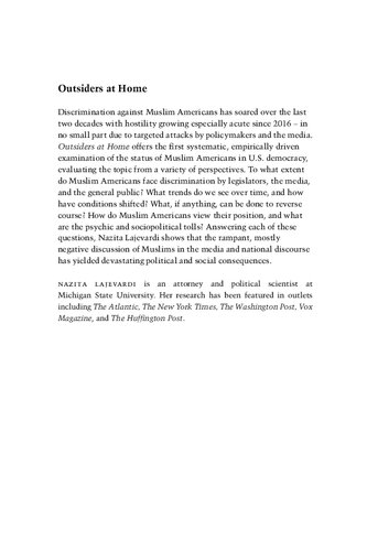 Outsiders At Home The Politics Of American Islamophobia Nazita Lajevardi