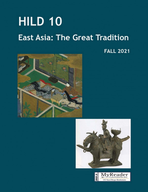 Hild 10 East Asia The Great Tradition Reader Fall 2021 5th Edition Schneewind