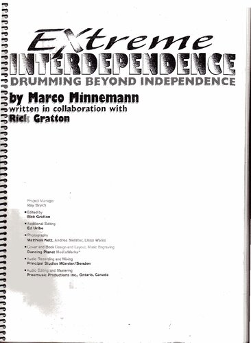 Extreme Interdependence Drumming Beyond Independence Marco Minnemann