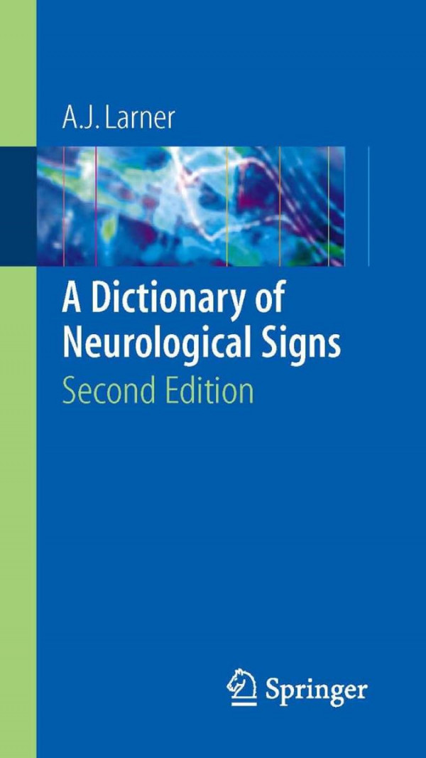 A Dictionary Of Neurological Signs Larner