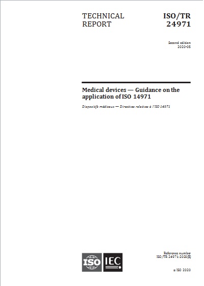 Isotr 24971 Medical Devices Guidance On The Application Of Iso 14971 Iso