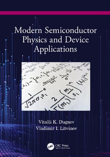 Modern Semiconductor Physics And Device Applications 1st Edition Vitalii Dugaev