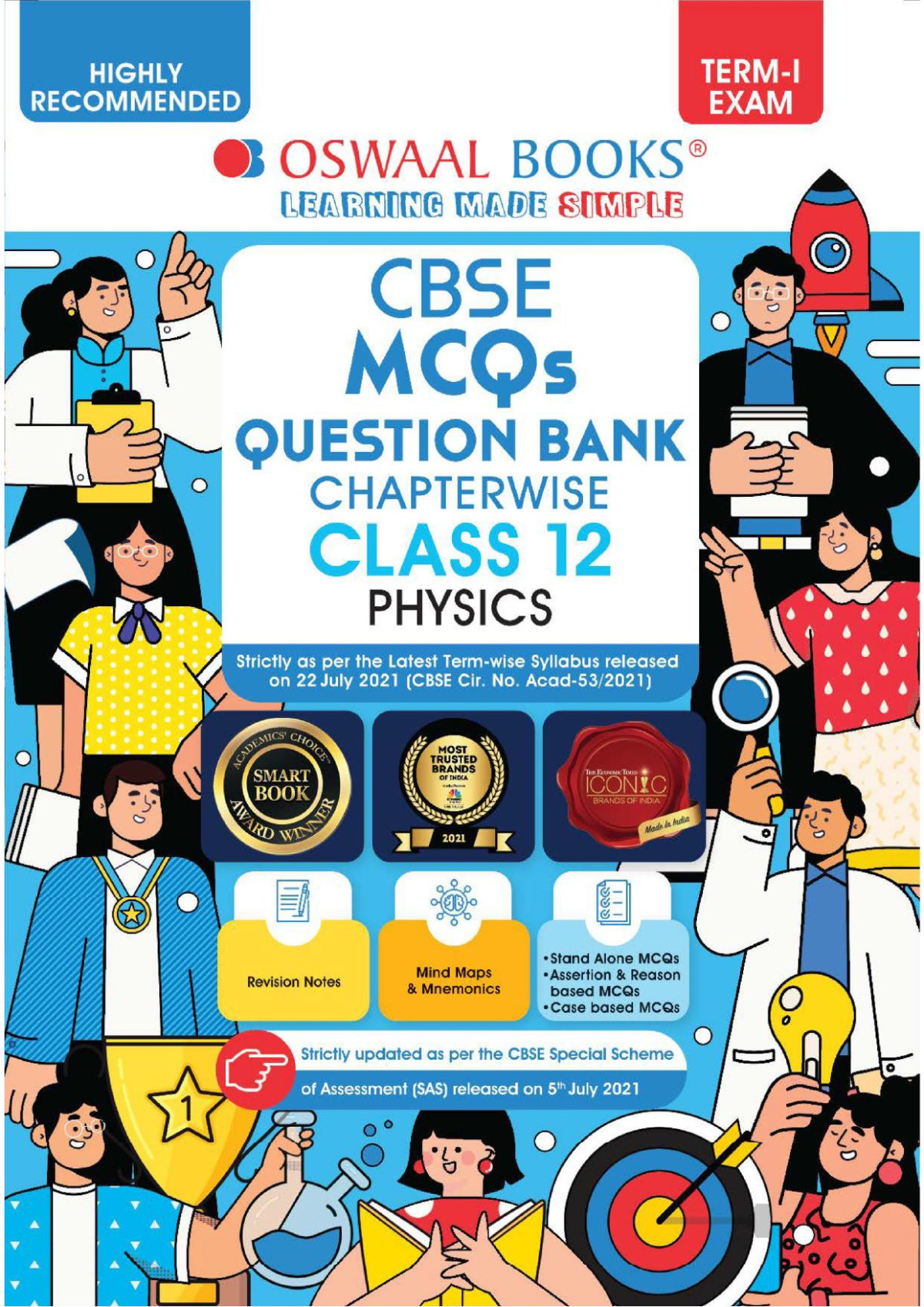 Oswaal Cbse Mcqs Chapterwise For Term I Ii Class 12 Physics With The Largest Mcq Questions Pool For 202122 Exam 1st Edition Oswaal Editorial Board