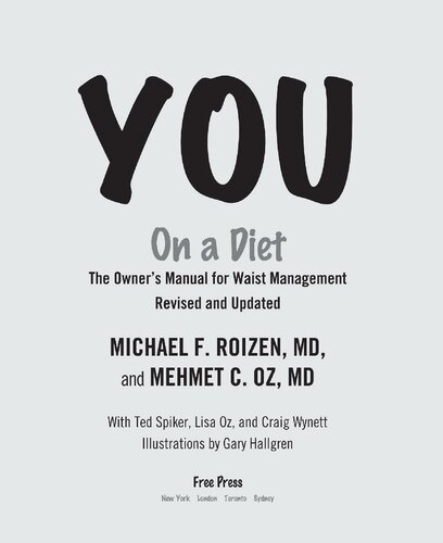 You On A Diet The Owners Manual For Waist Management Revised Edition Michael F Roizen Mehmet C Oz