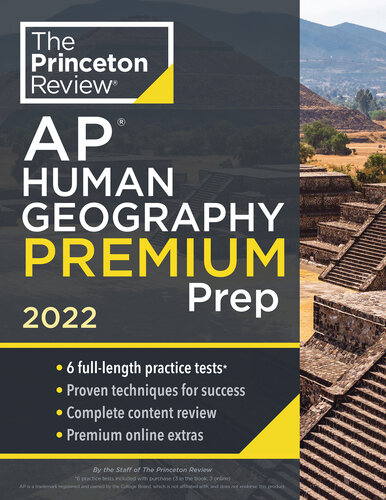 Princeton Review Ap Human Geography Premium Prep 2022 6 Practice Tests Complete Content Review Strategies Techniques 2022 College Test Preparation The Princeton Review