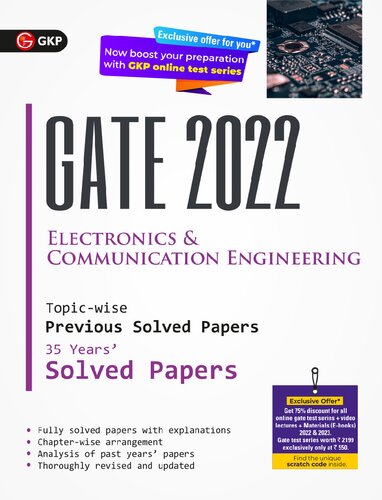 Gate 2022 Electronics And Communication Engineering Topic Wise Previous Solved Papers 35 Years Gk Publications P Ltd