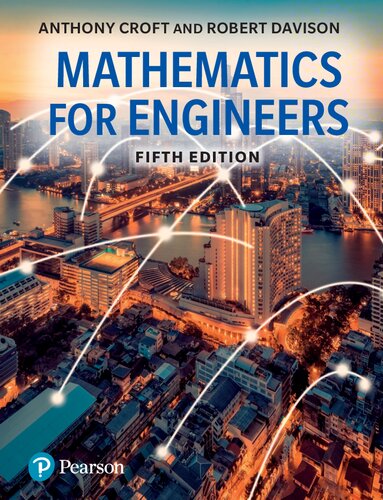 Mathematics For Engineers 5th Edition Anthony Croft Robert Davison